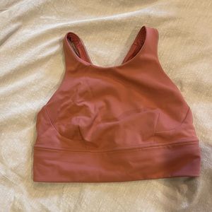 Lululemon Wunder Train Longline Bra Medium Support, C/D Cup Rose